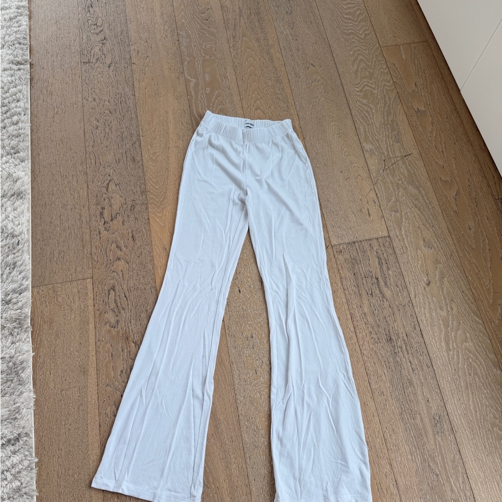 Sunday Best White Flare Pants